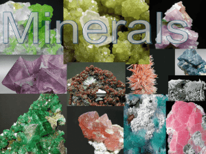 I. What is a Mineral?