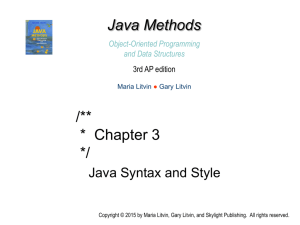 Java Methods 3rd AP edition