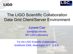 Grid Enabled LIGO Data Monitoring