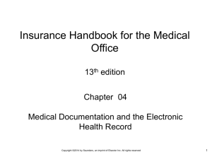 Chapter 4 Medical Documentation lecture