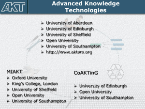 Knowledge Technology for e-Science: MIAKT and CoAKTinG