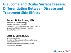 Glaucoma and Ocular Surface Disease