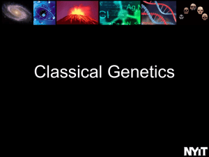 1920 - Classical Genetics