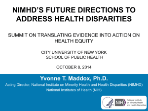 Overview of latino health disparities research supported by NIH