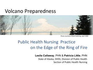 Volcano Preparedness - Northwest Center for Public Health Practice