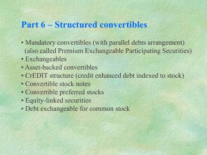 Structured convertibles