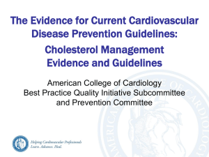 Cholesterol Management - American College of Cardiology