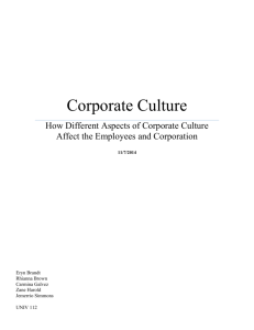 Corporate Culture