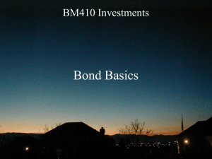 Bond Basics - BYU Marriott School