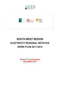 Final SWE Regional Work Plan 2011-2014 - ACER