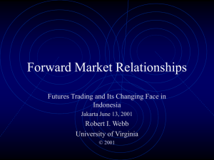 Forward Market Relationships
