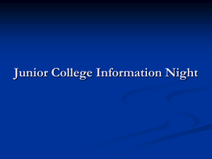 High School Juniors and Parent Information Night
