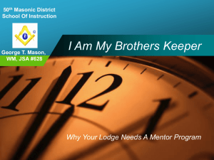Why your lodge needs a Mentor Program!