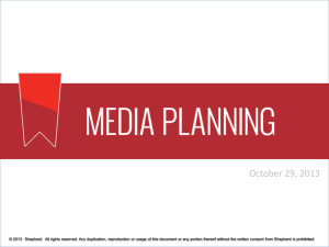 Media Planning - Historic Coast Culture