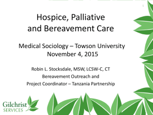 Hospice, Palliative