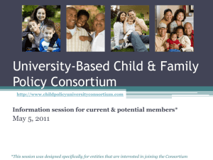 Research - University-Based Child and Family Policy Consortium