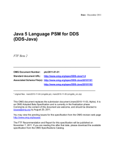 Java 5 Language PSM for DDS (DDS-Java)