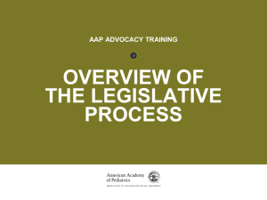 Overview of the Legislative Process