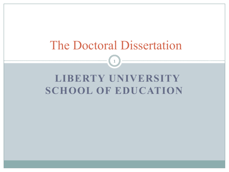 doctoral dissertation znaczenie