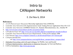 CAN 3: Intro to CANopen