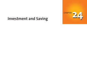 24.2 investment, saving, and interest