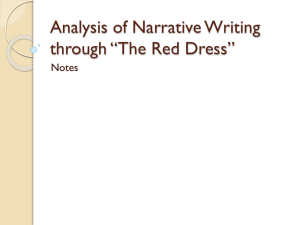 Analysis of Narrative Writing through *The Red Dress*