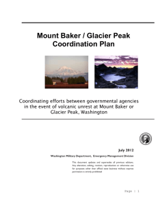 Mount Baker / Glacier Peak Coordination Plan