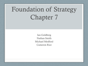 Foundation of Strategy Chapter 7