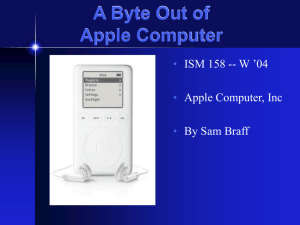A Byte Out of Apple Computer