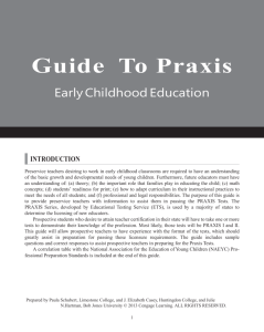 Guide To Praxis Early Childhood Education