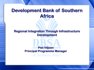 Regional integration through infrastructure