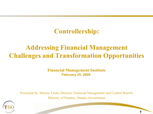 Addressing Financial Management Challenges and Transformation