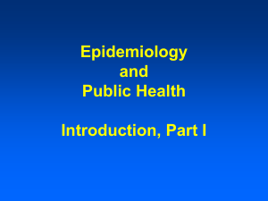 BSCI 425 Epidemiology and Public Health