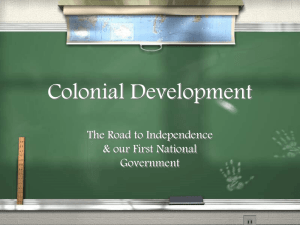 Colonial Development Ppt