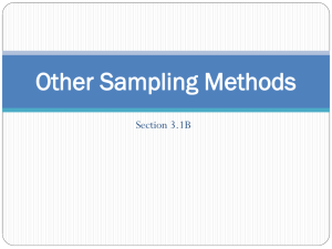 Other Sampling Methods