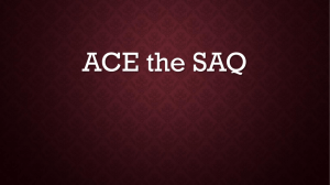 CW: ACE THE SAQ