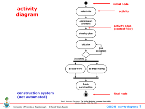 activity diagrams - University of Toronto Scarborough