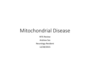 Mitochondrial Disease