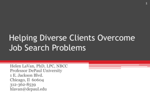 C51 Helping Diverse Clients Overcome Job Search Problems