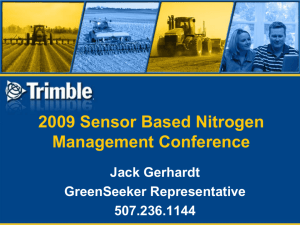 Trimble Outlook for the Future (GreenSeeker)