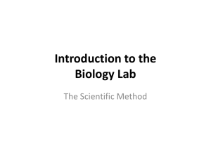 Introduction to the Microbiology Lab