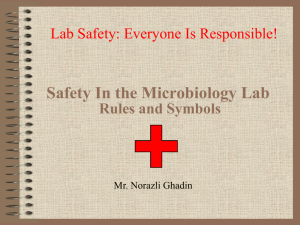 Microbiology Safety Rules Laboratory