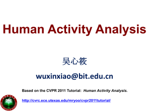 Lecture1_Human Activity Analysis1