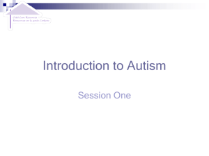 Autism Power Point Presentation