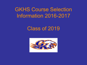Class of 2019 Registration Power Point