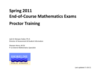 (EOC) Proctor Training eoc_proctor_training_may_2011