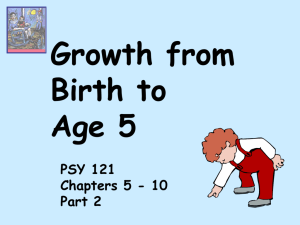 Growth from Birth to Age 5 part 2