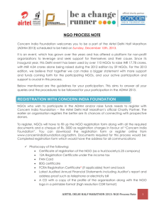 ngo process note - Concern India Foundation