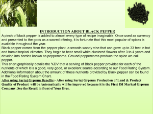 Tips for Cooking with Black Pepper