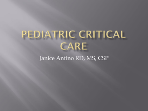 Pediatric Critical Care - Stony Brook University School of Medicine